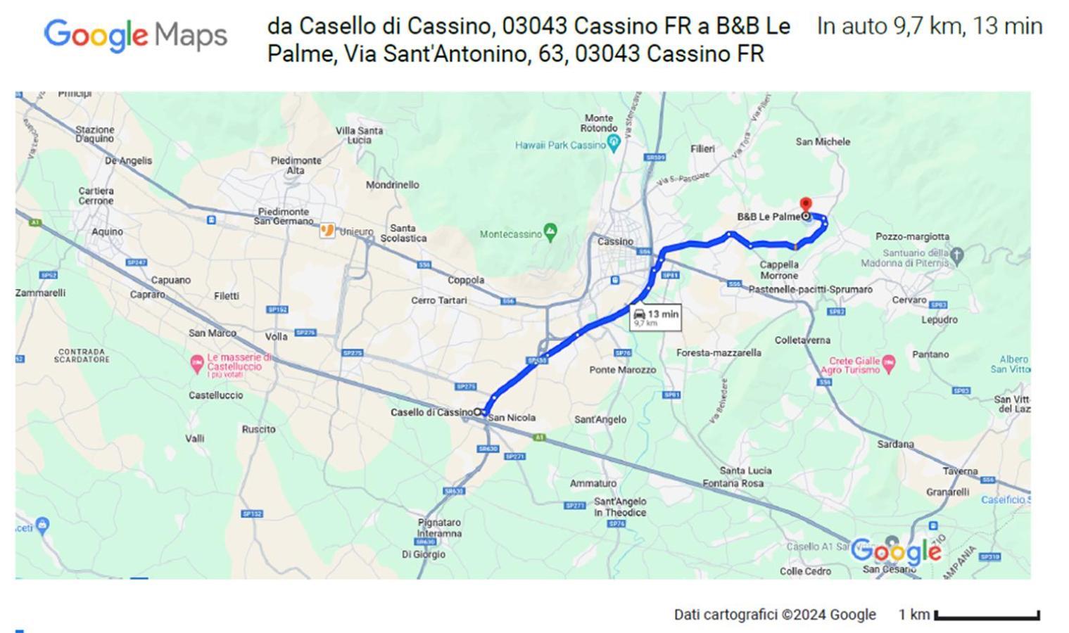 B&B Le Palme Cassino Exterior photo